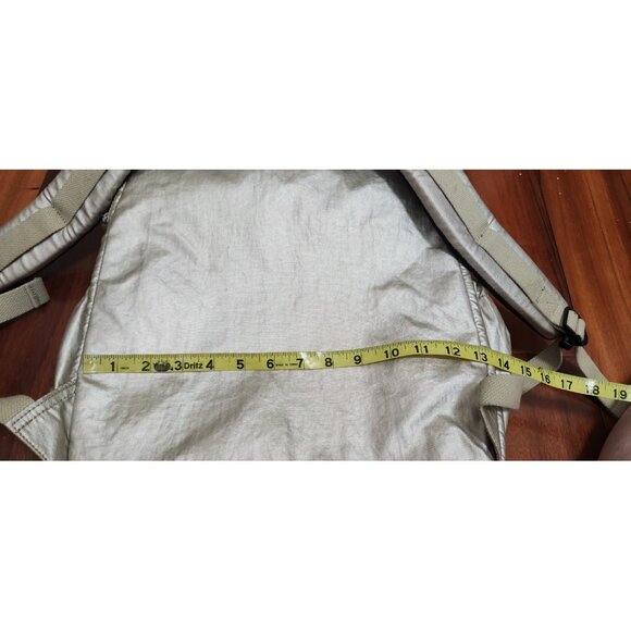 Kipling Seoul Extra Large Metallic 17" Laptop Backpack XL Champagne Gold Monkey - Picture 14 of 16